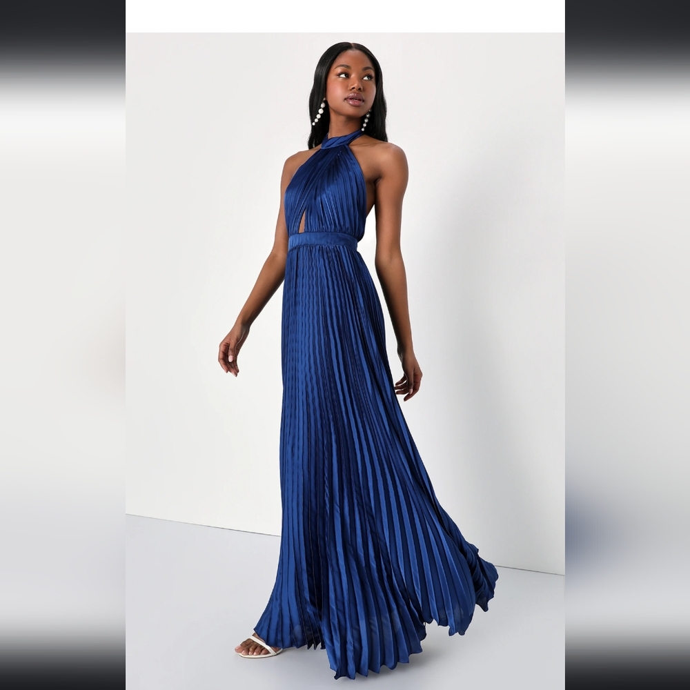 Lulus navy blue formal dress